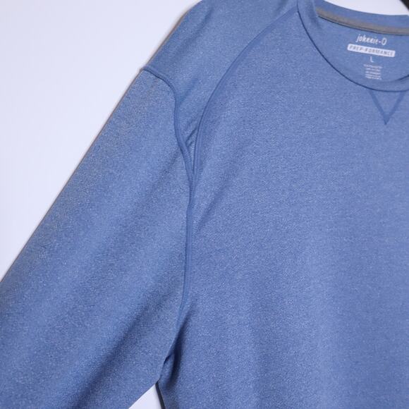 JOHNNIE-O Course Prep-Formance Long Sleeve T-Shirt Blue Active Casual Men's L - Picture 7 of 11